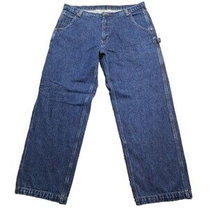Craftsman Jeans Mens Size 38 x 30 Carpenter Utility Pants Work Wear Blue Straigh